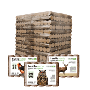 Brykiet Drzewny Huella Verde – 104 Opakowania x 5 Brykietów